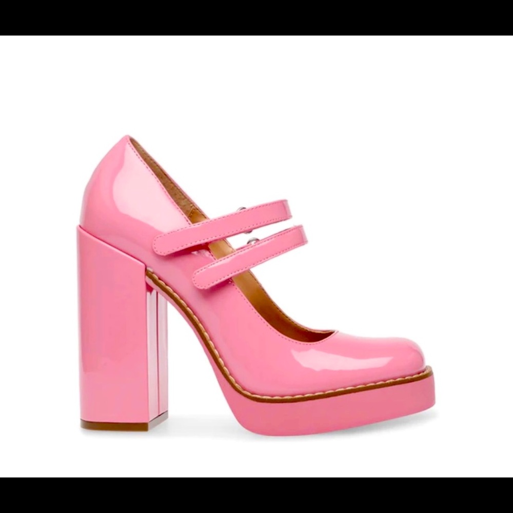 Steve Madden twice pink patent leather shoes